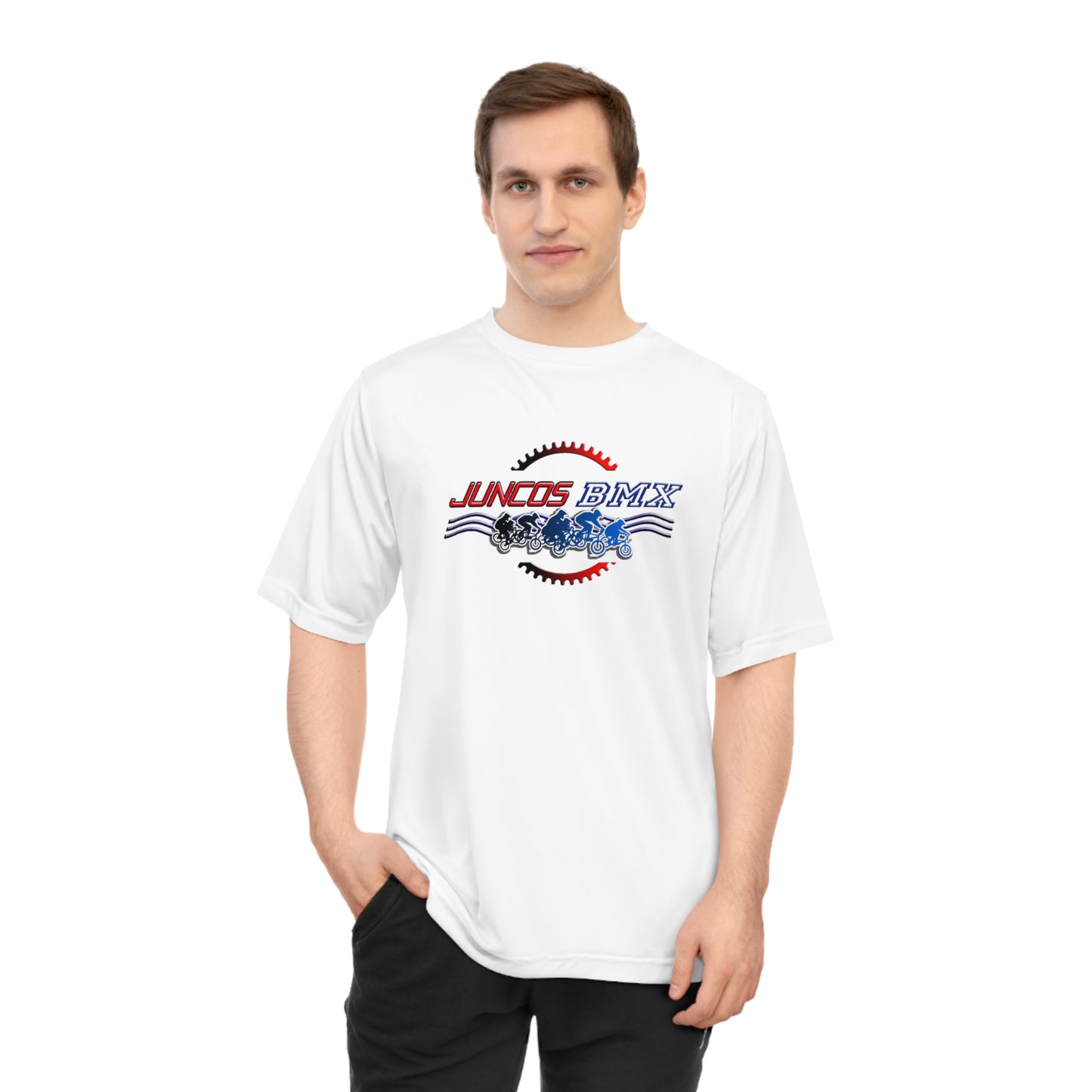 Juncos BMX Unisex Performance Code T-shirt by Artcode